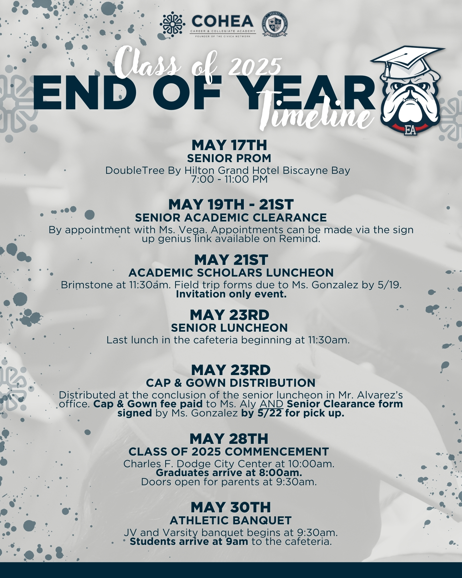 Class of 2025 End of Year Updates Page 2